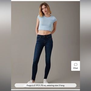 American Eagle SUPER SUPER STRETCH Dark Wash Jeggings